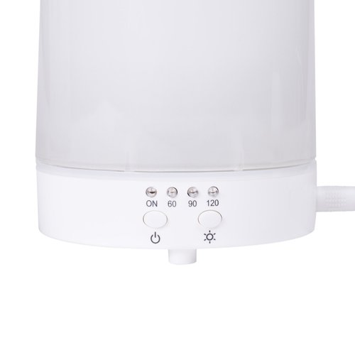 Elanze Designs Soft Glow Aromatic Frosted Glass 8 Colored LED Light Essential Oil Diffuser