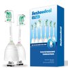Jiuzhoudeal Replacement Toothbrush Heads for Philips Sonicare E-Series, Compatible with Sonicare Essence, Elite, Advance, CleanCare Screw-on Electric Toothbrush HX7022/66, 6 Pack