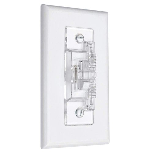 Light Switch Guard, ILIVABLE Child Proof Wall Switch Plate Protects Your Lights or Circuits from being Accidentally Turned On or Off by Children and Adults (Clear)