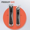 BEZOX Fingernail Clipper - Stylish Nail Cutters for Men and Women, Corta uñas Ingrown Nail Clipper - Travel Nail Trimmer with Tin Case