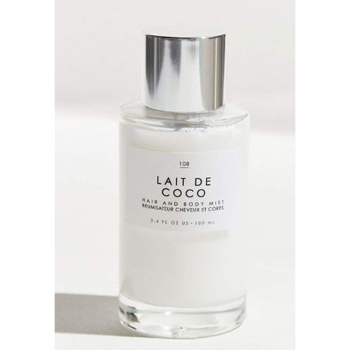 Gourmand Lait De Coco Hair + Body Mist 3.4 Fl.Oz! Blend Of Bergamot, Vanilla Praline And Creamy Coconut! Perfumed Hair & Body Mist For All Day Long-Lasting Freshness! Choose Your Scent! (Lait De Coco)