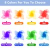 Windspeed Juggling Scarves for Kids 24 Pcs Dance Scarves for Music Class Rhythm Scarves Play Silks for Children Movement (8 Colors)