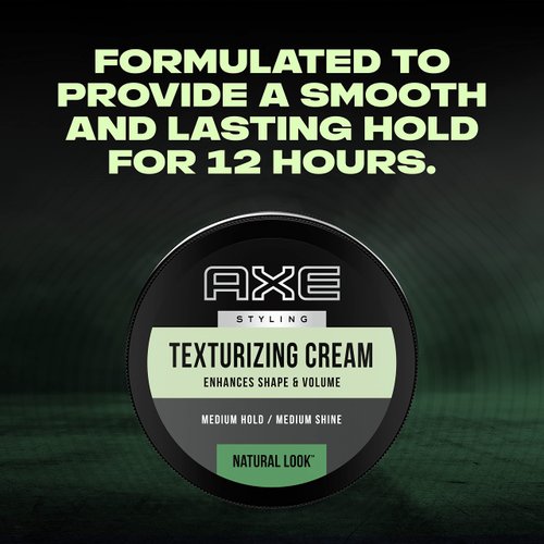 Axe Texturizing Cream Hair Styling Cream With Medium Hold and Medium Shine Natural Look Enhances Shape and Volume 2.64 oz