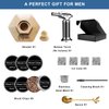 Cocktail Smoker Kit with Torch,Old Fashioned Smoker Kit with 6 Flavour Wood Chips and 4 Ice Cube Whiskey Stone for Bar Lovers,Father,Husband gift (Butane Not Included)