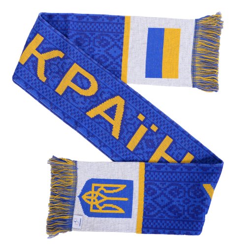 Ukraine Ukraina Soccer Knit Scarf (Blue)