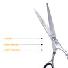 Sightwing hair scissors 7 Inch-Japnese Stainless Steel Razor Edge Barber Shears, Hair Cutting Shear, Hair Cutting Scissors, and Hair scissors Professional for Men/Women/Barber/Salon (Silver)