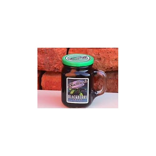 Blackburn's Preserves & Jellys 18oz Jar (Packed in a Glass Reusable Handled Mug) (Blackberry Jelly)