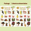 Partywind 38 Styles Glitter Metallic Temporary Tattoos for Kids, Hawaiian Luau Birthday Party Decorations, Tropic Summer Pool Beach Party Supplies Favors for Kids Boys Girls Adults