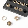 O'SKOOL 10 pcs Brass Router Template Bushing Guides Sets Fit Any Router Sub-base of the Porter Cable style