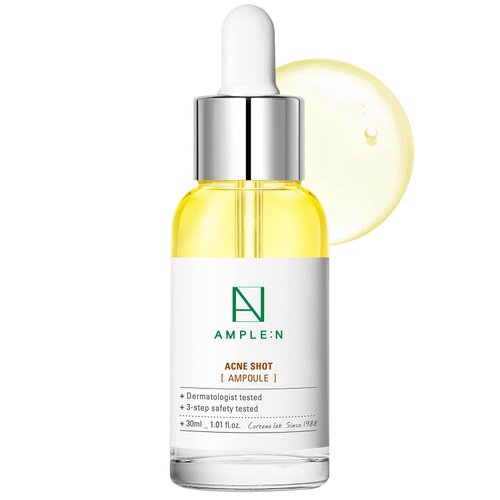 AMPLE:N Acne-Shot Serum - Acne Treatment Face Serum – Clearing Breakout, Pimples – Repair Skin with Propolis and Keto Acid – Pore Tightening and Sebum Control – Soothe Irritated Skin - 1.01 fl.oz.