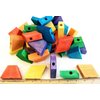 PRAKSHI 36 Wooden Blocks Parrot Bird Parts cage Toy African Grey Cockatoo c