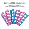 48PCS Toe Separator Pedicure Sponge Toe Separators Bulk, Disposable Toe Separator Foam for Nail Polish Nail Salon Party Nail Art Painting Toenails, 24 Pairs