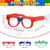 Atiloy 15 PCS Building Blocks Party Favors DIY Creative Building Bricks Glasses for Kids Birthday Carnival Party Games Toys Decorations Supplies