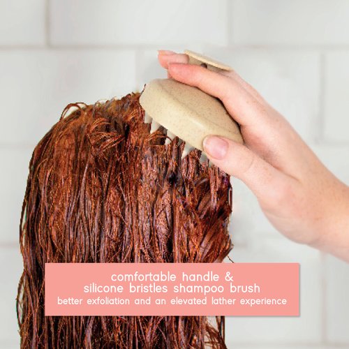 TADA BEAUTY Scalp Massager Hair Shampoo Brush Shower Scalp Scrubber l Hair Scalp Scrubber Head Massager for Stress Relax Hair Growth (Blue)