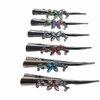 MELUOGE Crocodile crystal hair clip for modeling salon division, rust proof, durable, anti slip duckbill metal clip, suitable for thick and thin hair