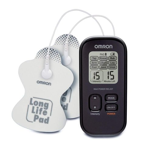 OMRON Max Power Relief TENS Unit Muscle Stimulator - Massage Therapy for Lower Back, Arm, Foot, Shoulder, and Arthritis Pain - Drug-Free Pain Relief