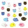JIAHO 6 Pcs Kawaii Squishies, Donut Mochi Squishy Toys for Kids Party Favors, Mini Animals Sensory Toys for Easter Basket Stuffers and Egg Fillers, Squishy Fidget Toys Bulk for Kids Prizes