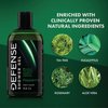 Defense Soap Peppermint Shower Gel | 100% Natural Organic Moisturizing Mint Tea Tree Body Wash, 12 oz (Pack of 2)