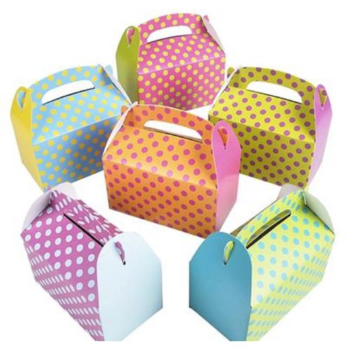 Rhode Island Novelty Colorful Polka Dot Party Favor Treat Boxes