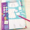 Make It Real – Fashion Design Sketchbook: Blooming Creativity. Inspirational Fashion Design Coloring Book for Girls. includes Sketchbook, Stencils, Puffy Stickers, Foil Stickers, and Design Guide