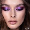 Single Dark Purple Matte Shimmer Eyeshadow,Lavender Violet Bright High Pigment Intense Monochrome Eye Shadow,Comes With Eyeshadow Brush and Mirror,24 Hour Eye Makeup Longwear Waterproof,Blendable