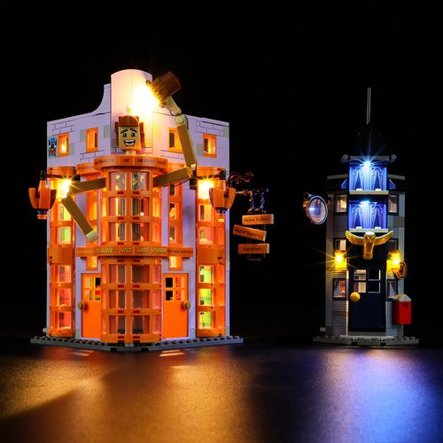LIGHTAILING Light for Lego- 76422 Diagon Alley: Weasleys' Wizard Wheezes - Led Lighting Kit Compatible with Lego Building Blocks Model - NOT Included The Model Set