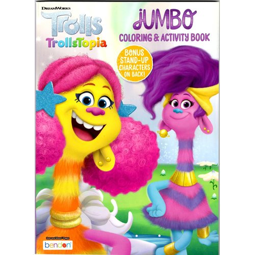 Trolls Coloring and Stickers Activity Book Bundle with Coloring Book, Trolls Activity Packs, Stickers, and More