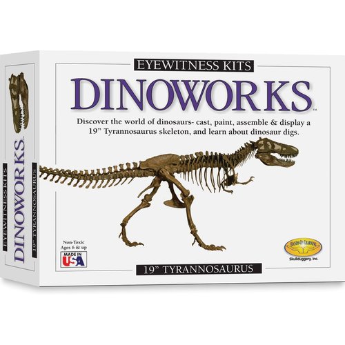 Eyewitness Kits Perfect Cast Dinoworks 19" Tyrannosaurus Rex Cast, Paint, Display and Learn Craft Kit