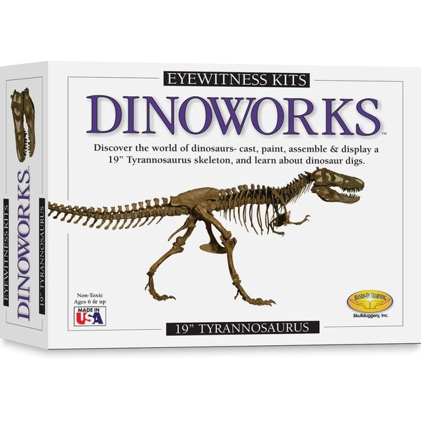 Eyewitness Kits Perfect Cast Dinoworks 19" Tyrannosaurus Rex Cast, Paint, Display and Learn Craft Kit