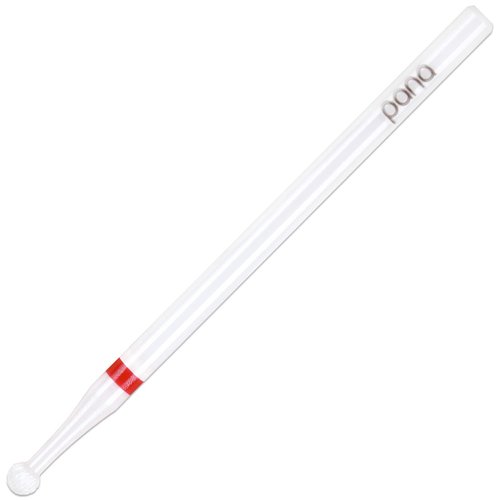 PANA 3/32" Shank Size Professional Ball Shaped White Ceramic Bit Fine Grit - Nail Drill Bit for Dremel Machine