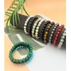 BOMAIL 12Pcs Natural Semi-Precious Gemstones Bracelets -8mm Round Beaded Bracelets for Men Women Reiki Healing Crystals Beads Stretch Bracelet