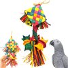 Bonka Bird Toys 03330 Small Rattle Toy for Birds - Multi-Activity Chew & Shred Toy, Natural Palm & Seed Pod, 12" x 5", Conure, Cockatiel, Pionus, and Similar Breeds