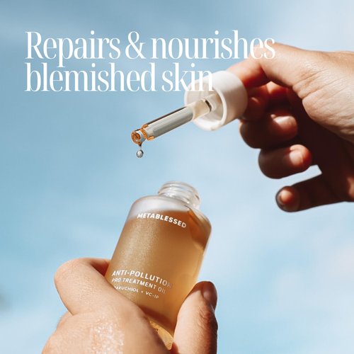 METABLESSED Anti-Pollution Pro Treatment Facial Oil | Bakuchiol + VC-IP | Repairs and Protects Blemished Skin, Restores Firmness & Elasticity. Cruelty-Free, Clean Beauty 1.01 fl. oz