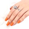 Stbisen Orange Press-On Nails, Squoval Medium Length Press-On Nails, Glossy Press-On Nails, Glue-On Nails, Full Cover Fake Nails, Perfect Fit False Nails, Stick-On Nails for Women, Orange Nails