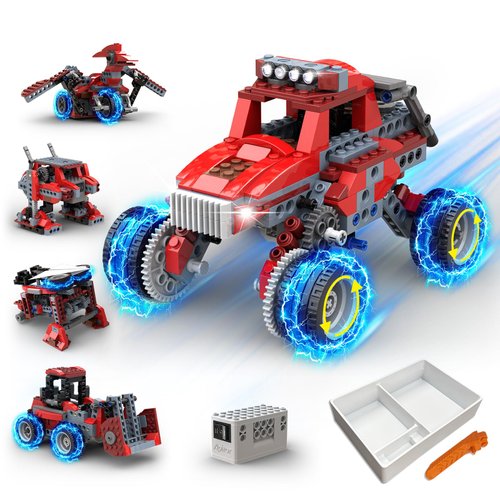 Apitor 8 in 1 STEM Kits for Kids Age 6-8, DIY Electronic Monster Truck Building Kit, STEM Toys for Boys Craft Projects 8-10, Build Robot DIY Activity for Ages 6 7 8 9 10 11 12 + Years