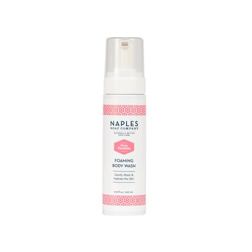 Naples Soap Company Foaming Body Wash - Paraben and Silicone-Free, Vegan Formula - Pure Paradise, 6.72oz