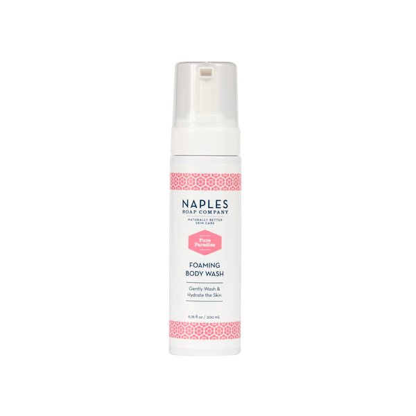 Naples Soap Company Foaming Body Wash - Paraben and Silicone-Free, Vegan Formula - Pure Paradise, 6.72oz