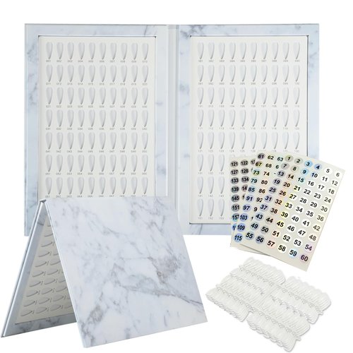 Acycoin2A 160 Nail Color Display Book Chart with 240 Nail Tips UV Gel Polish Color Card Board (A)