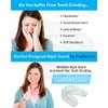 Mouth Guard for Grinding Teeth - 2 Pack, Made in USA | Thin and Trim Anti Grinding Night Guard - Teeth Whitening Dental Guard | Stops Bruxism - Teeth Clenching | No BPA