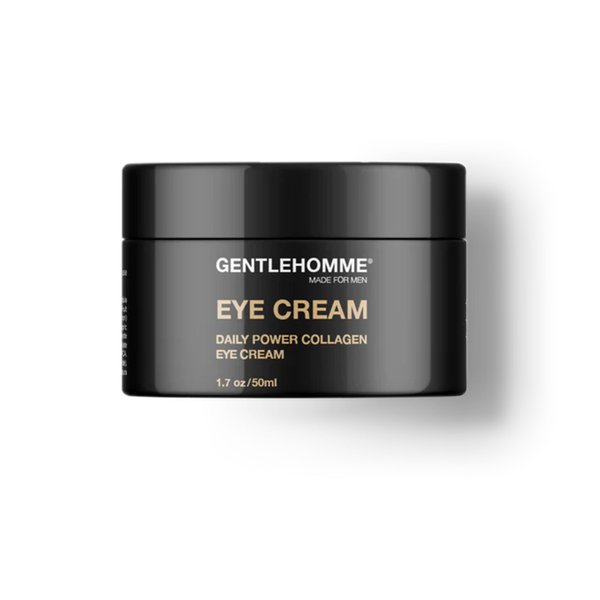 Gentlehomme Collagen & Caffeine Eye Cream for Men with Hyaluronic Acid - Day & Night Firming Under Eye Cream 1.7oz