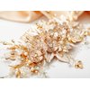 SWEETV Handmade Bridal Hair Comb, Wedding Hair Accessory and Headpiece for Brides and Bridesmaids