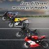 MQDMINI 4 Pieces Pull Back Motorcycle Toys - Friction Powered Kids Toy Cars with Sounds and Lights, Motorcycle Toys Gift for Boys or Girls Over 3 Years Old Birthday