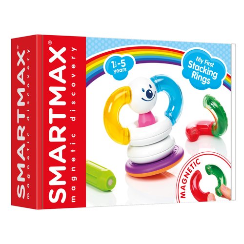 SmartMax My First Stacking Rings 10-Piece Early STEM Discovery Set for Ages 1-5