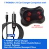 T Power 12V Car Charger for Zyllion for Snailax Five S Gideon Relaxzen Belmint Nursal Shiatsu Neck & Back Massager Office Home & Car Cushion Seat Chair Pad Ac Dc Adapter Power Supply