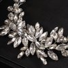 JWICOS Wedding Crystal Hair Comb Bridal Hair Comb Hair Clip Vine Headpiece Wedding Hair Accessories for Brides (Silver)