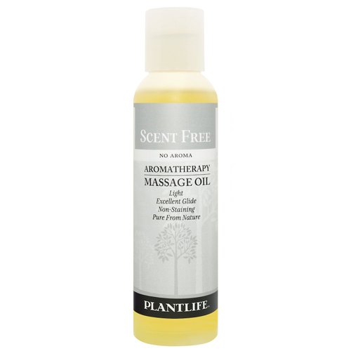 Plantlife Scent Free Massage Oil - Absorbs Deeply into The Skin and is Circulated Throughout, Providing Optimum Benefit to The Mind and Body - Made in California 4 oz