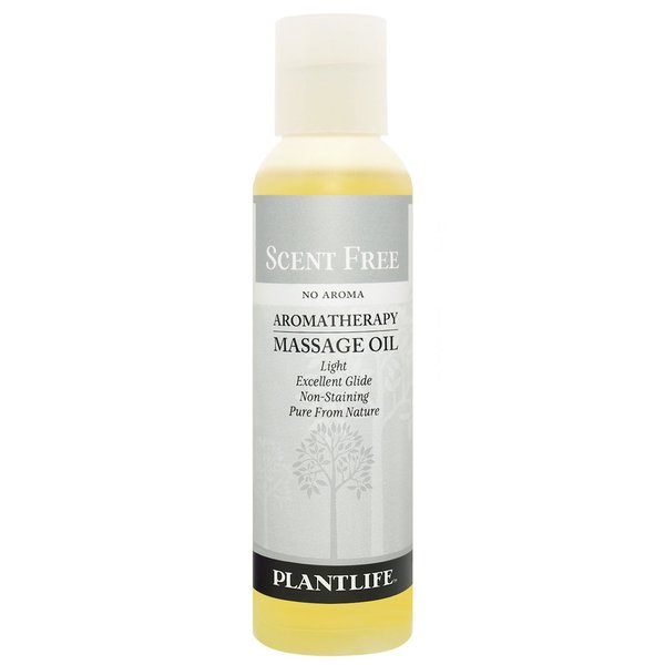 Plantlife Scent Free Massage Oil - Absorbs Deeply into The Skin and is Circulated Throughout, Providing Optimum Benefit to The Mind and Body - Made in California 4 oz