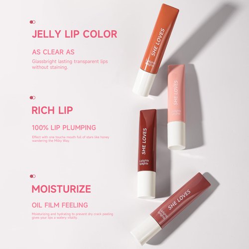 Easilydays Shiny Glossy Lip Gloss, Moisturizing Lip Shiny Lip Glaze, High-Shine 24-Hour Hydrating, Moisturizing, Repairing, Non-Sticky Glossy Liquid Lipstick for Women and Girls (#04)