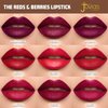Juvia's Place Reds & Berries Velvety Matte Lipsticks The Reds Perfect Red - Blue Red, Soft-Matte Lipstick, Hydrating, Highly Pigmented, Creamy, Smooth, and Long-Lasting