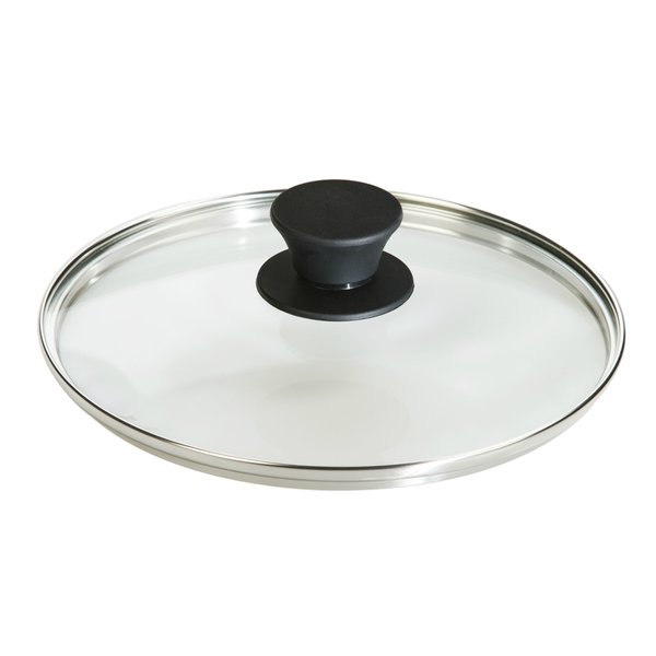 Lodge Round Tempered Glass Lid - Versatile Glass Lid for 8 Inch Skillets and Pans - Dishwasher Safe and Oven Safe up to 400°- 8 Inch